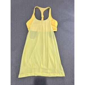 Lululemon Yellow Tank Top with built in bra size 6